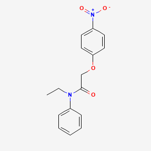 molecular formula C16H16N2O4 B5816744 N-ethyl-2-(4-nitrophenoxy)-N-phenylacetamide 