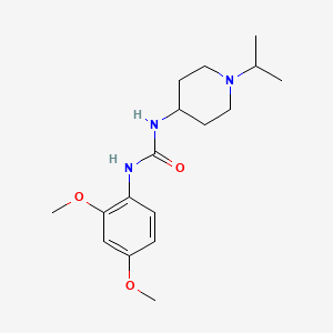 molecular formula C17H27N3O3 B5816780 N-(2,4-dimethoxyphenyl)-N'-(1-isopropyl-4-piperidinyl)urea 