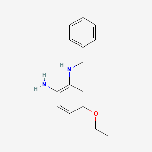 molecular formula C15H18N2O B581679 1-N-苄基-5-乙氧基苯-1,2-二胺 CAS No. 1373232-39-3