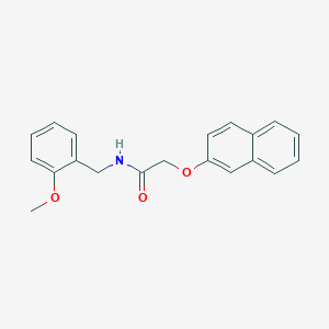 molecular formula C20H19NO3 B5816810 N-(2-methoxybenzyl)-2-(2-naphthyloxy)acetamide 