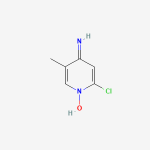 molecular formula C6H7ClN2O B581682 4-Amino-2-chloro-5-methylpyridin-1-ium-1-olate CAS No. 1373232-42-8