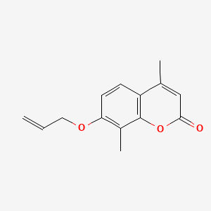 molecular formula C14H14O3 B5816833 7-(allyloxy)-4,8-dimethyl-2H-chromen-2-one CAS No. 3993-43-9