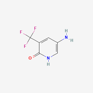 molecular formula C6H5F3N2O B581685 5-氨基-3-(三氟甲基)吡啶-2(1H)-酮 CAS No. 1373232-58-6