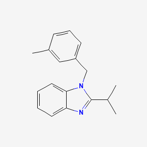 molecular formula C18H20N2 B5816861 2-isopropyl-1-(3-methylbenzyl)-1H-benzimidazole 
