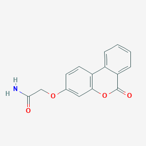 molecular formula C15H11NO4 B5816886 2-[(6-氧代-6H-苯并[c]色满-3-基)氧基]乙酰胺 