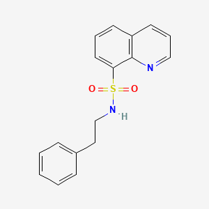 molecular formula C17H16N2O2S B5816889 N-(2-phenylethyl)-8-quinolinesulfonamide 