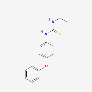 molecular formula C16H18N2OS B5816897 N-isopropyl-N'-(4-phenoxyphenyl)thiourea 