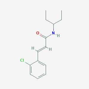molecular formula C14H18ClNO B5816911 3-(2-chlorophenyl)-N-(1-ethylpropyl)acrylamide 
