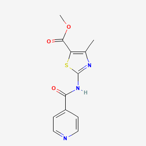 molecular formula C12H11N3O3S B5816948 methyl 2-(isonicotinoylamino)-4-methyl-1,3-thiazole-5-carboxylate 