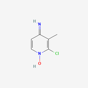 4-Amino-2-chloro-3-methylpyridin-1-ium-1-olate