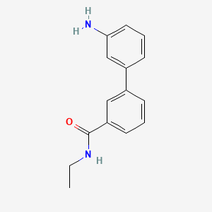 molecular formula C15H16N2O B581698 3-(3-Aminophenyl)-N-ethylbenzamide CAS No. 1373233-34-1