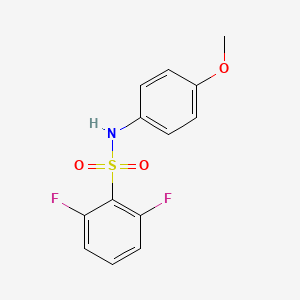 molecular formula C13H11F2NO3S B5816989 2,6-difluoro-N-(4-methoxyphenyl)benzenesulfonamide 