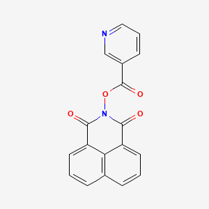 molecular formula C18H10N2O4 B5817012 2-[(3-pyridinylcarbonyl)oxy]-1H-benzo[de]isoquinoline-1,3(2H)-dione 
