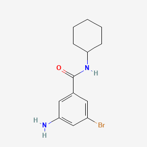 3-Amino-5-bromo-N-cyclohexylbenzamide