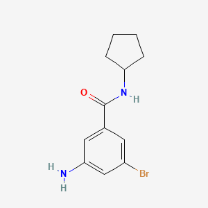 3-Amino-5-bromo-N-cyclopentylbenzamide