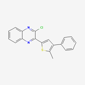 molecular formula C19H13ClN2S B5817048 2-chloro-3-(5-methyl-4-phenyl-2-thienyl)quinoxaline 