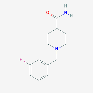1-(3-fluorobenzyl)-4-piperidinecarboxamide