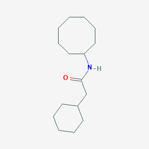 molecular formula C16H29NO B5817075 2-cyclohexyl-N-cyclooctylacetamide 