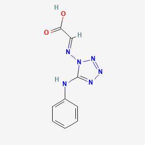 molecular formula C9H8N6O2 B5817076 [(5-anilino-1H-tetrazol-1-yl)imino]acetic acid 
