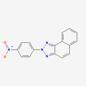 molecular formula C16H10N4O2 B5817102 2-(4-nitrophenyl)-2H-naphtho[1,2-d][1,2,3]triazole 