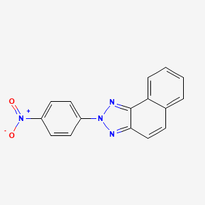 molecular formula C16H10N4O2 B5817102 2-(4-硝基苯基)-2H-萘并[1,2-d][1,2,3]三唑 