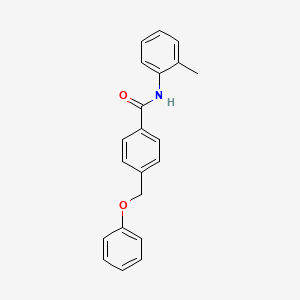 molecular formula C21H19NO2 B5817118 N-(2-methylphenyl)-4-(phenoxymethyl)benzamide 