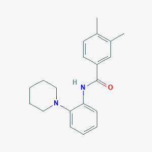 3,4-dimethyl-N-[2-(1-piperidinyl)phenyl]benzamide