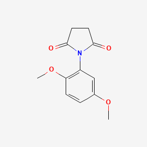 molecular formula C12H13NO4 B5817157 1-(2,5-dimethoxyphenyl)-2,5-pyrrolidinedione 