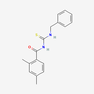 molecular formula C17H18N2OS B5817178 N-[(benzylamino)carbonothioyl]-2,4-dimethylbenzamide 