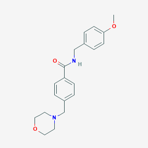 molecular formula C20H24N2O3 B5817234 N-(4-methoxybenzyl)-4-(4-morpholinylmethyl)benzamide 
