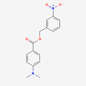 molecular formula C16H16N2O4 B5817243 3-nitrobenzyl 4-(dimethylamino)benzoate 
