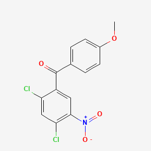 (2,4-dichloro-5-nitrophenyl)(4-methoxyphenyl)methanone
