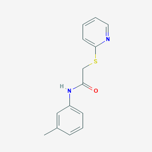 molecular formula C14H14N2OS B5817259 N-(3-methylphenyl)-2-(2-pyridinylthio)acetamide 