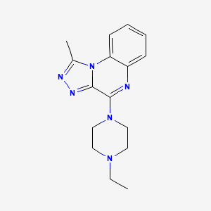 molecular formula C16H20N6 B5817260 4-(4-ethyl-1-piperazinyl)-1-methyl[1,2,4]triazolo[4,3-a]quinoxaline 