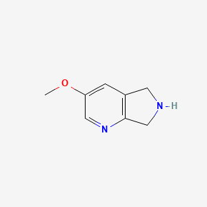 molecular formula C8H10N2O B581727 3-甲氧基-6,7-二氢-5H-吡咯并[3,4-b]吡啶 CAS No. 1256824-39-1