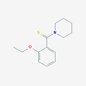molecular formula C14H19NOS B5817270 1-[(2-ethoxyphenyl)carbonothioyl]piperidine 