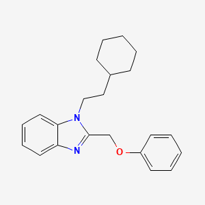 molecular formula C22H26N2O B5817280 1-(2-cyclohexylethyl)-2-(phenoxymethyl)-1H-benzimidazole 