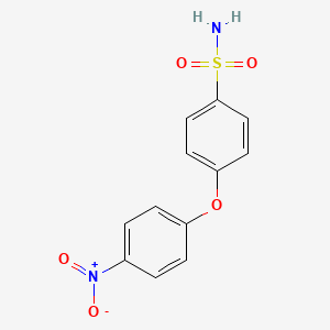 molecular formula C12H10N2O5S B5817369 4-(4-nitrophenoxy)benzenesulfonamide 