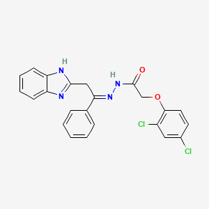 N'-[2-(1H-benzimidazol-2-yl)-1-phenylethylidene]-2-(2,4-dichlorophenoxy)acetohydrazide