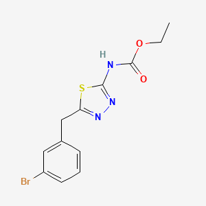 molecular formula C12H12BrN3O2S B5817401 ethyl [5-(3-bromobenzyl)-1,3,4-thiadiazol-2-yl]carbamate 