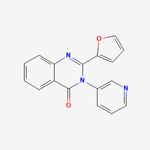 molecular formula C17H11N3O2 B5817403 2-(2-furyl)-3-(3-pyridinyl)-4(3H)-quinazolinone 