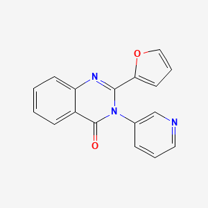 2-(2-furyl)-3-(3-pyridinyl)-4(3H)-quinazolinone