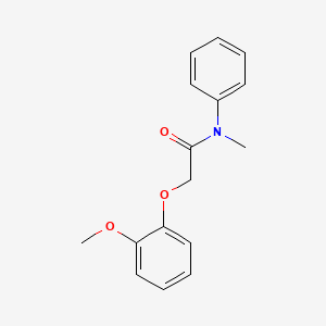 molecular formula C16H17NO3 B5817441 2-(2-methoxyphenoxy)-N-methyl-N-phenylacetamide 