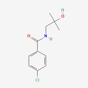 molecular formula C11H14ClNO2 B5817465 4-chloro-N-(2-hydroxy-2-methylpropyl)benzamide 