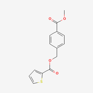 molecular formula C14H12O4S B5817477 4-(methoxycarbonyl)benzyl 2-thiophenecarboxylate 