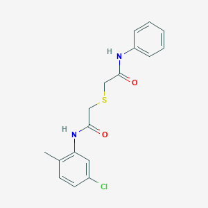 2-[(2-anilino-2-oxoethyl)thio]-N-(5-chloro-2-methylphenyl)acetamide