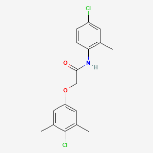molecular formula C17H17Cl2NO2 B5817498 2-(4-chloro-3,5-dimethylphenoxy)-N-(4-chloro-2-methylphenyl)acetamide 
