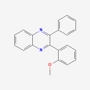 molecular formula C21H16N2O B5817503 2-(2-methoxyphenyl)-3-phenylquinoxaline 