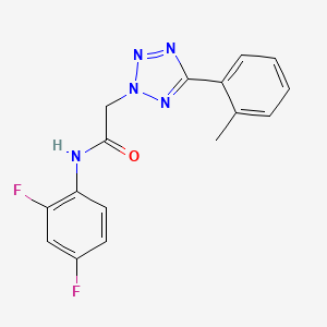 N-(2,4-difluorophenyl)-2-[5-(2-methylphenyl)-2H-tetrazol-2-yl]acetamide