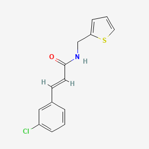 molecular formula C14H12ClNOS B5817519 3-(3-chlorophenyl)-N-(2-thienylmethyl)acrylamide 